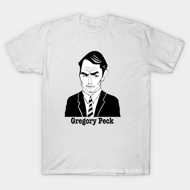 GREGORY PECK FAN ART!! T-Shirt by cartoonistguy